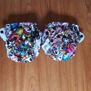 TokiJoy Lil Joeys (2) all-in-one cloth diapers